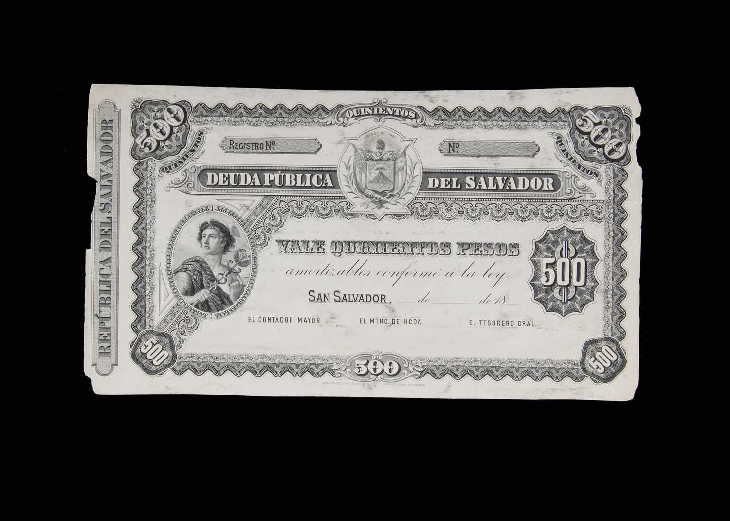 Lot 72 - El Salvador, Deuda Publica Del Salvador