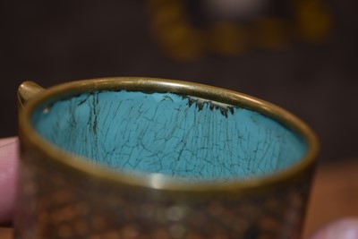 Lot 46 - A Pair of Japanese Cloisonne Coffee Cups and Saucers