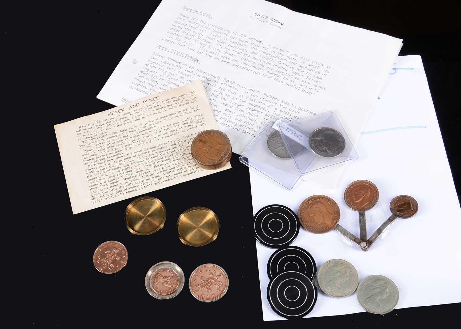 Lot 78 - Five vintage coin tricks