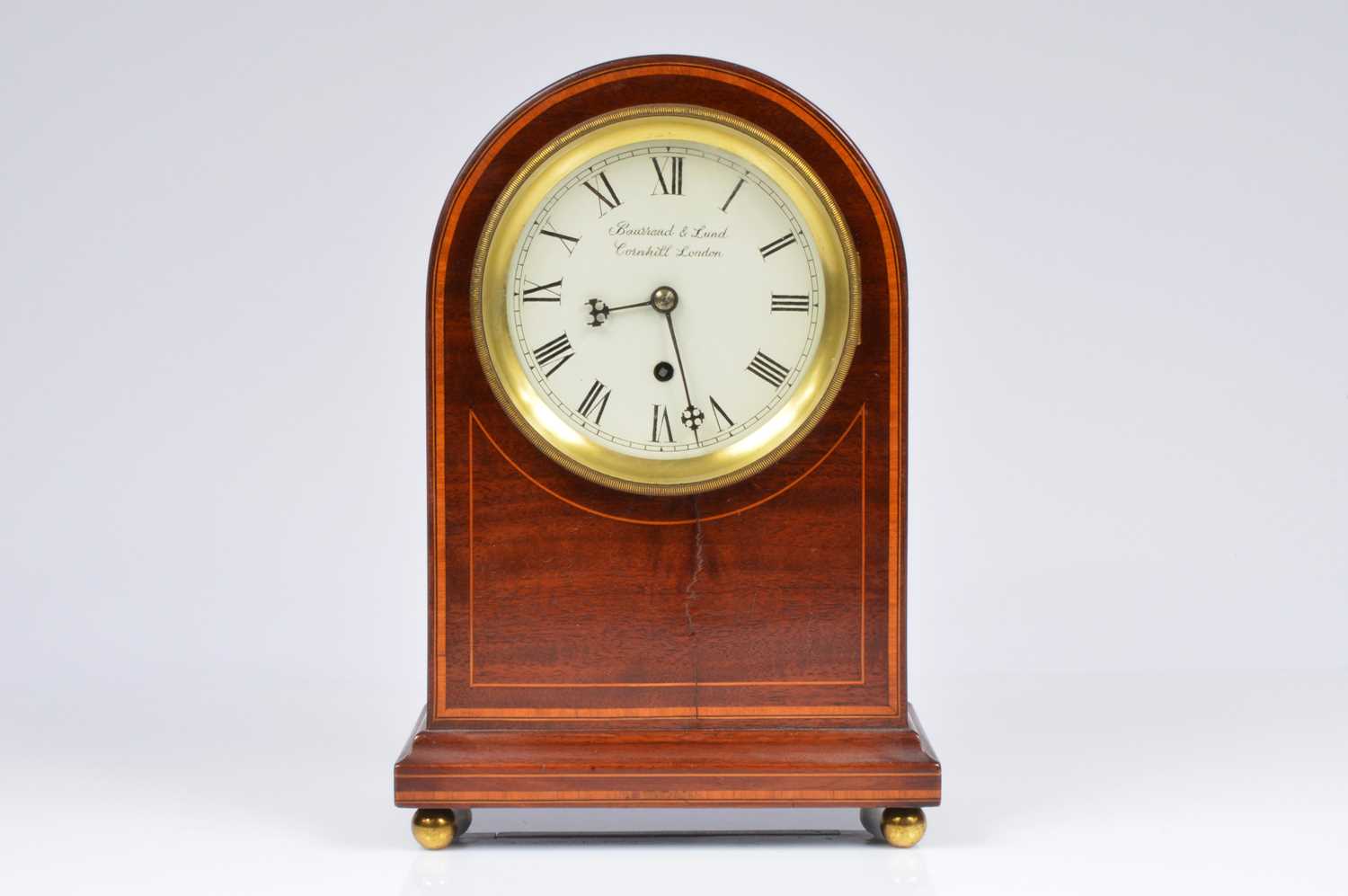 Lot 2 - An Edwardian period mantle clock from Barraud & Lund of London