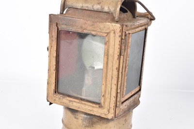 Lot 12 - A WWII German Einheitslatern Carbide Black out Lantern