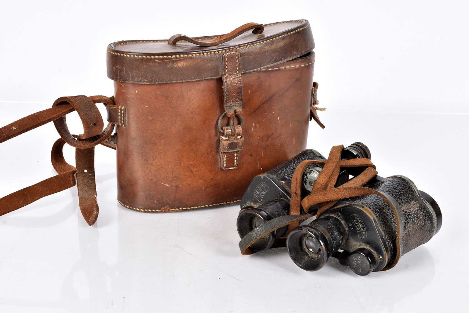 Lot 42 - A pair of Military Issue Carl Zeiss6x Marineglas Binoculars/Field Glasses