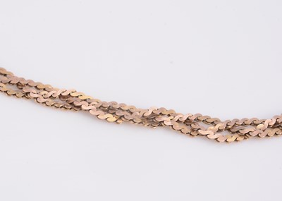Lot 1 - A 9ct gold necklace