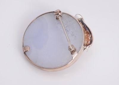 Lot 49 - A silver & glass Pat Cheney 'Chene d'Glas' dolphin brooch