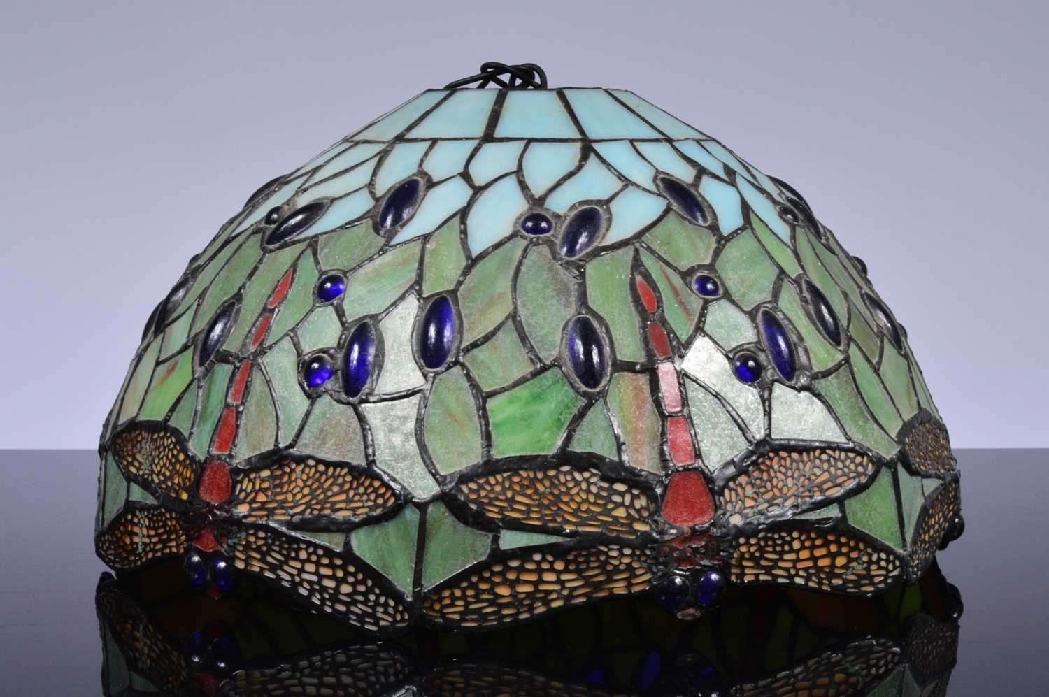 Lot 2 - A second half 20th century lead glass light shade