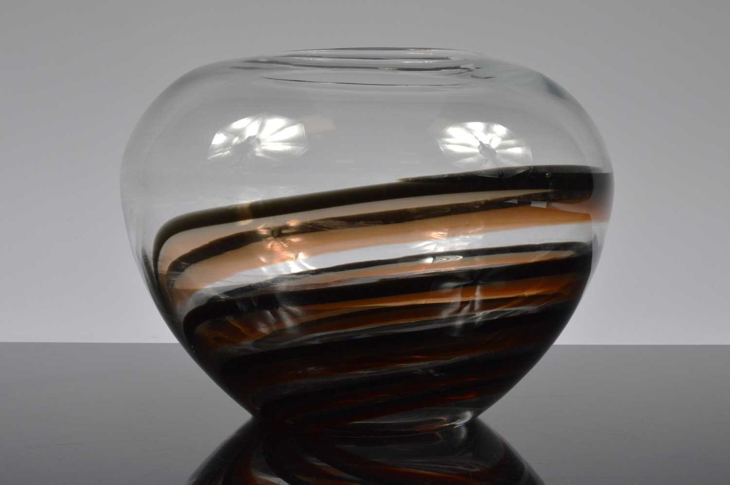 Lot 3 - A modern Studio Glass bowl vase