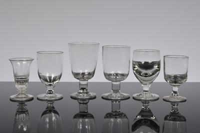 Lot 10 - A collection of antique up to modern glasses