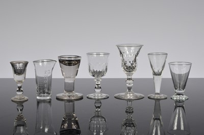 Lot 10 - A collection of antique up to modern glasses