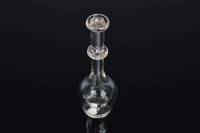 Lot 12 - A Georgian glass Toddy Lifter vessel
