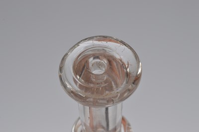 Lot 12 - A Georgian glass Toddy Lifter vessel