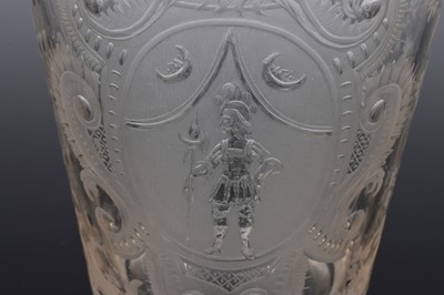 Lot 13 - A fine late Georgian engraved beaker