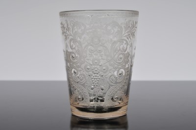 Lot 13 - A fine late Georgian engraved beaker
