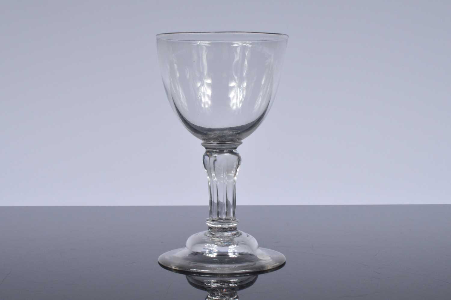 Lot 16 - A late Georgian rummer drinking glass