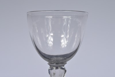 Lot 16 - A late Georgian rummer drinking glass