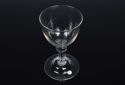 Lot 16 - A late Georgian rummer drinking glass