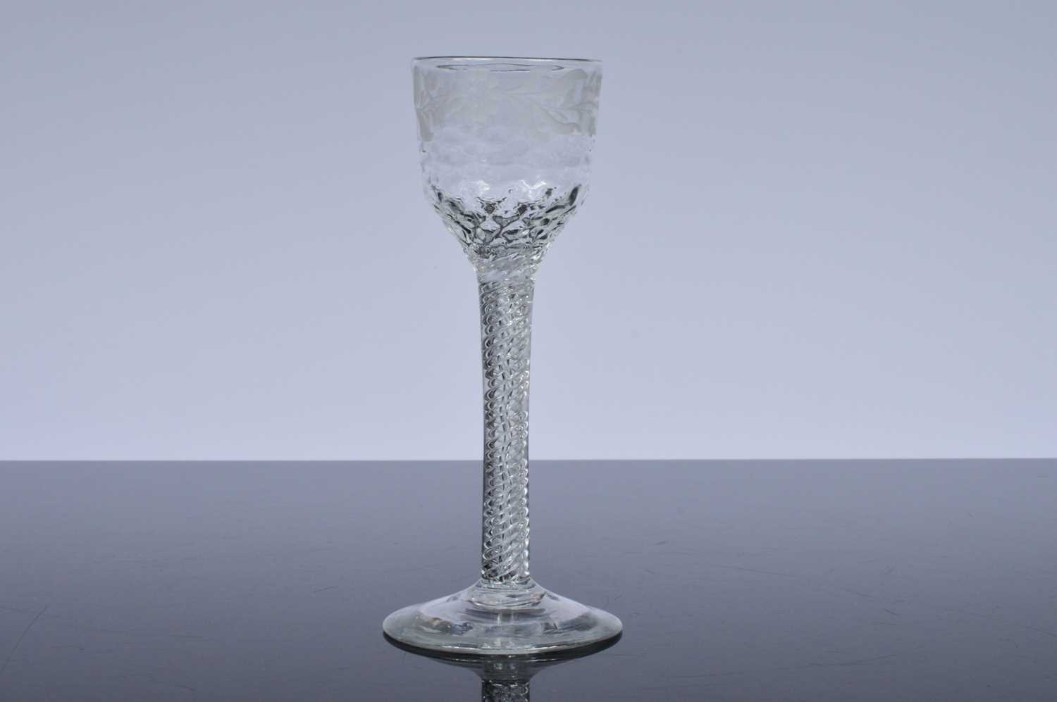 Lot 17 - A late Georgian drinking glass