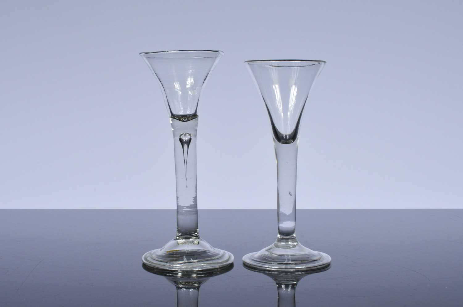 Lot 22 - Two late Georgian drinking glasses