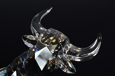 Lot 28 - A Swarovski Crystal figure of a Bull