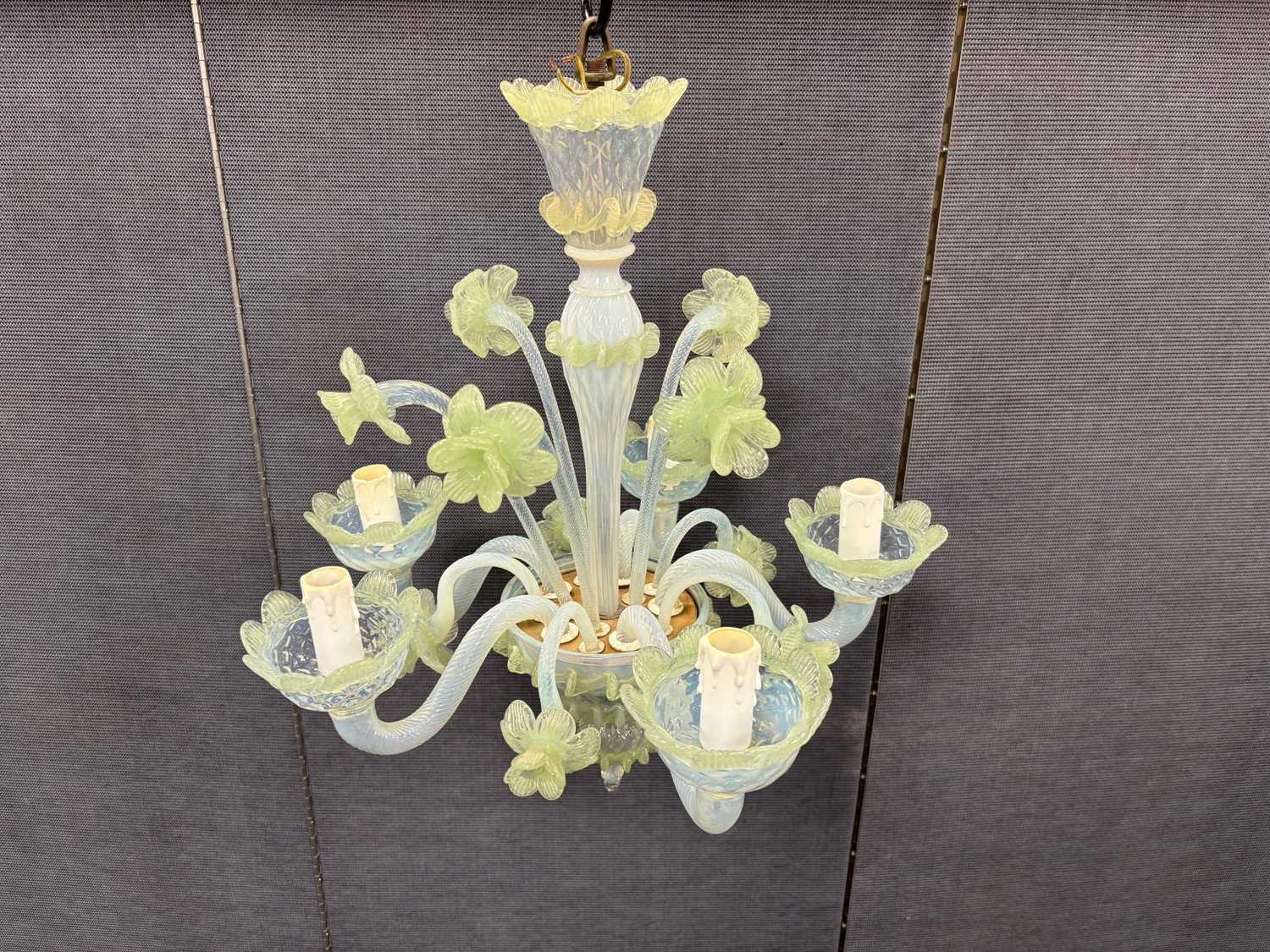 Lot 33 - A mid 20th century Venetian glass chandelier