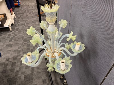 Lot 33 - A mid 20th century Venetian glass chandelier