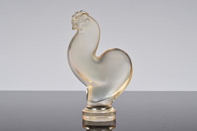 Lot 40 - A modern Lalique glass rooster