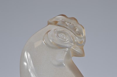 Lot 40 - A modern Lalique glass rooster