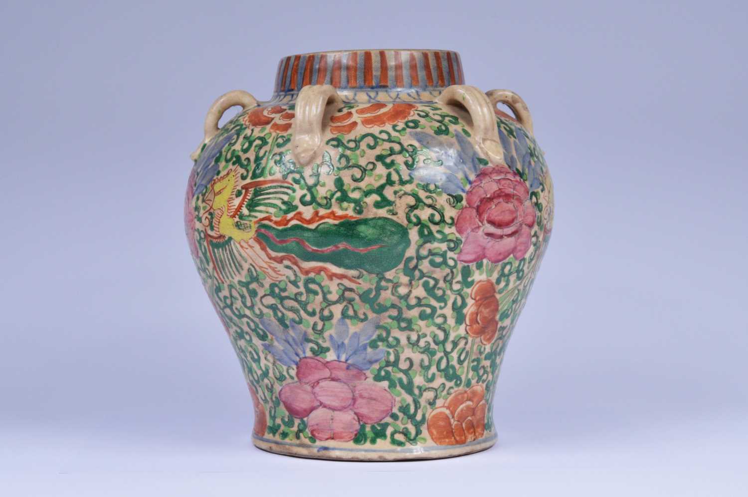 Lot 46 - A late 19th or early 20th century Far Eastern porcelain vase