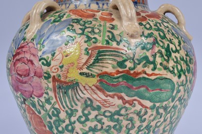 Lot 46 - A late 19th or early 20th century Far Eastern porcelain vase