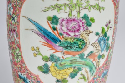 Lot 50 - A pair of 20th century Chinese porcelain lamp bases
