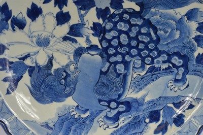 Lot 53 - An early 20th century Japanese Irita style blue and white porcelain charger