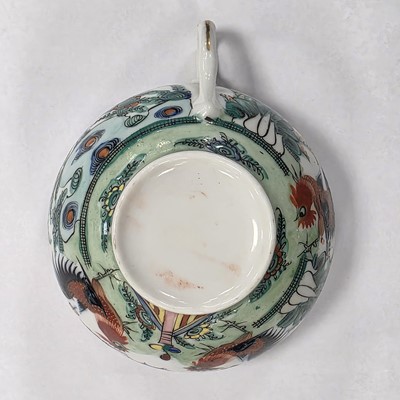 Lot 57 - Six Chinese porcelain tea bowls and five other items