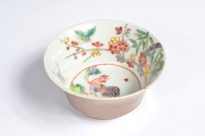 Lot 57 - Six Chinese porcelain tea bowls and five other items