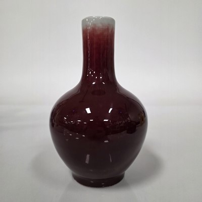 Lot 69 - A pair of modern Chinese porcelain vases and another vase