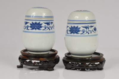 Lot 77 - A group of modern Chinese blue and white porcelain items