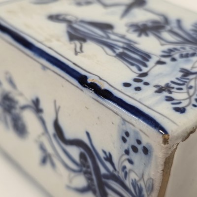 Lot 80 - A pair of Chinese Canton porcelain circular pots and covers and a European tea caddy