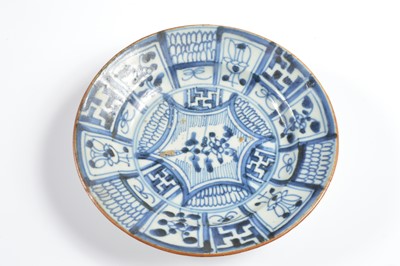 Lot 86 - Nine antique Chinese blue and white porcelain plates