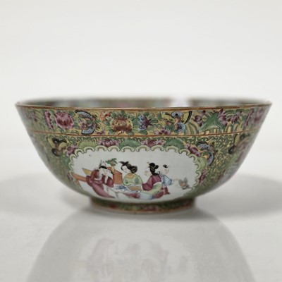 Lot 88 - A late 19th century or early 20th century Chinese Cantonese porcelain bowl
