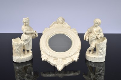 Lot 90 - A collection of Creamware style items