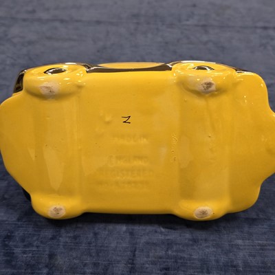 Lot 92 - Four Art Deco period Sadler Pottery racing car teapots