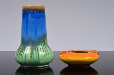 Lot 93 - Five Art Deco Shelley Pottery drip glaze pieces