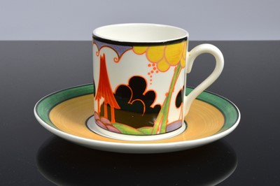 Lot 94 - A modern set of Wedgwood porcelain Café Chic collection inspired by Clarice Cliff designs