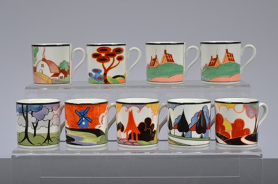 Lot 94 - A modern set of Wedgwood porcelain Café Chic collection inspired by Clarice Cliff designs