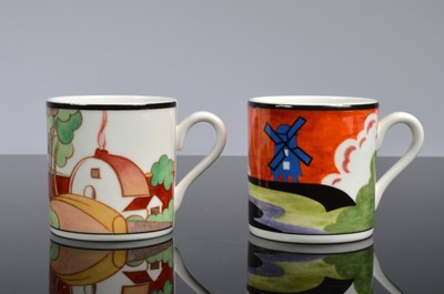 Lot 94 - A modern set of Wedgwood porcelain Café Chic collection inspired by Clarice Cliff designs