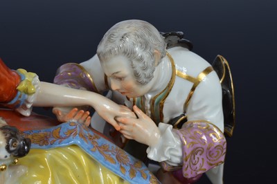 Lot 117 - A first half 20th century Meissen porcelain figural group after J.J. Kaendler