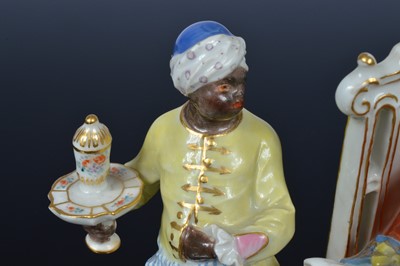 Lot 117 - A first half 20th century Meissen porcelain figural group after J.J. Kaendler