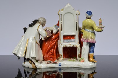 Lot 117 - A first half 20th century Meissen porcelain figural group after J.J. Kaendler