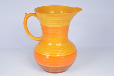 Lot 163 - Four Art Deco period Clarice Cliff Bizarre pottery items and a Shelley Pottery jug