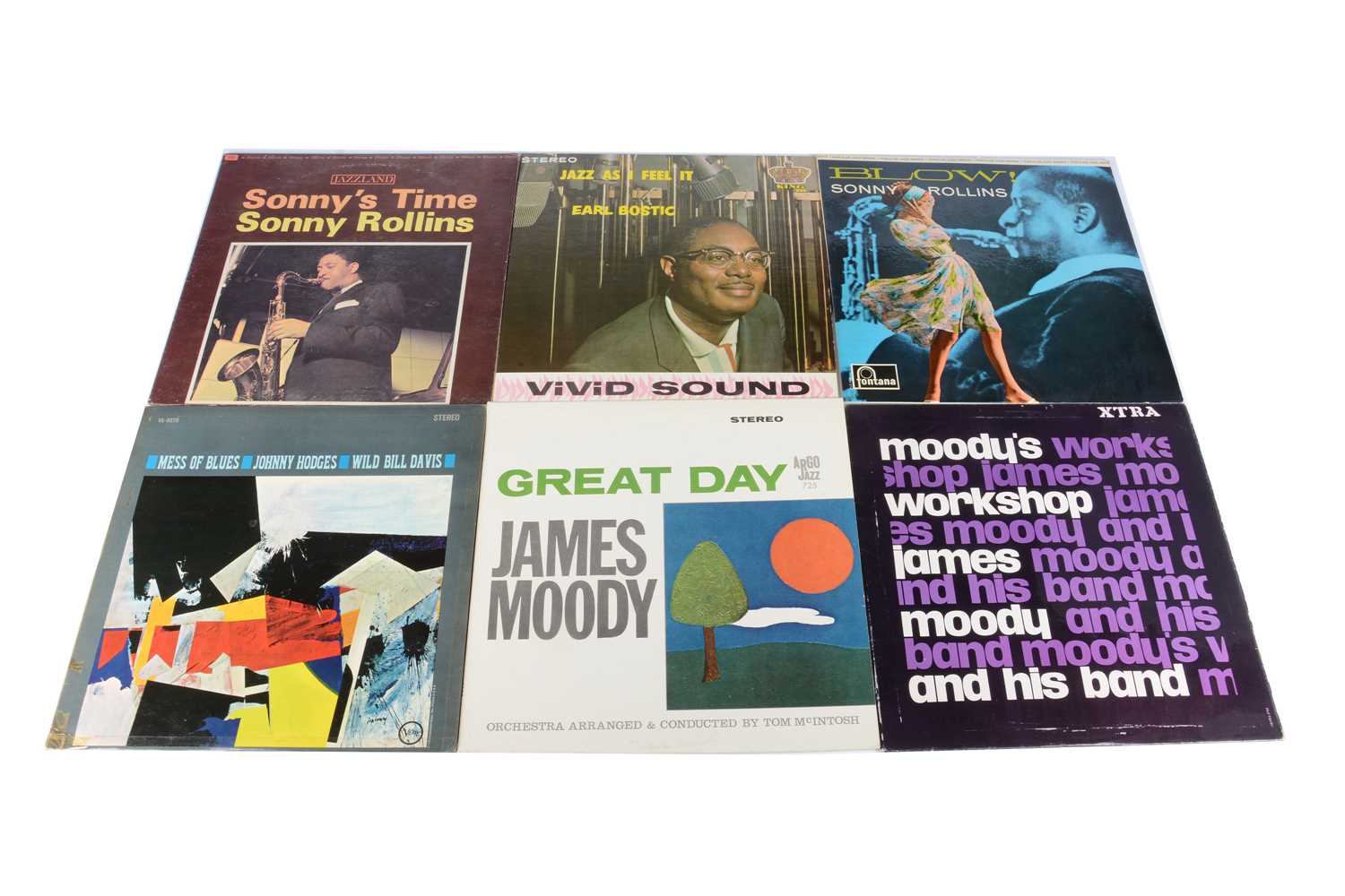 Lot 84 - Sonny Rollins / James Moody / Johnny Hodges / Earl Bostic LPs