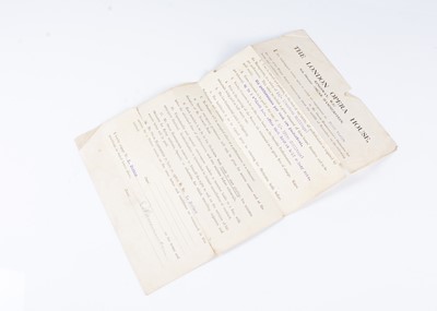 Lot 466 - Oscar Hammerstein/ Signed Contract