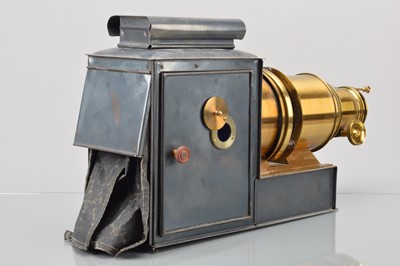 Lot 10 - A John Wrench London Tinplate & Brass Magic Lantern
